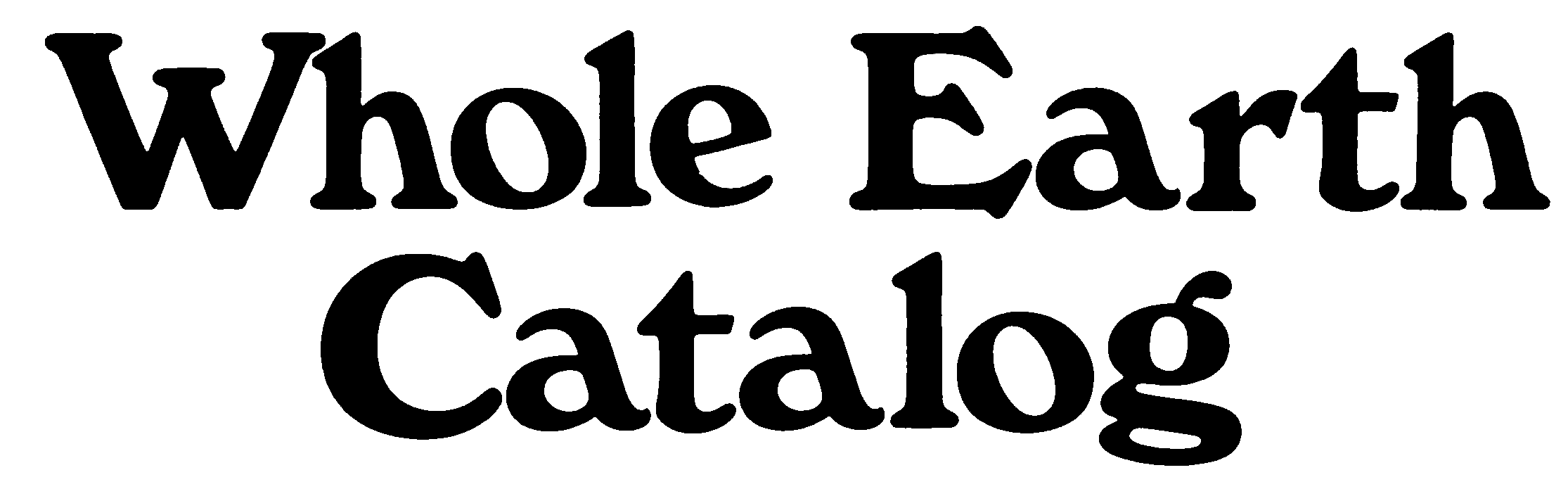 Whole Earth Catalogs logo